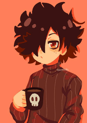 Yamikumo (My Hero Academia Deku Early Design) [2020, fanart]